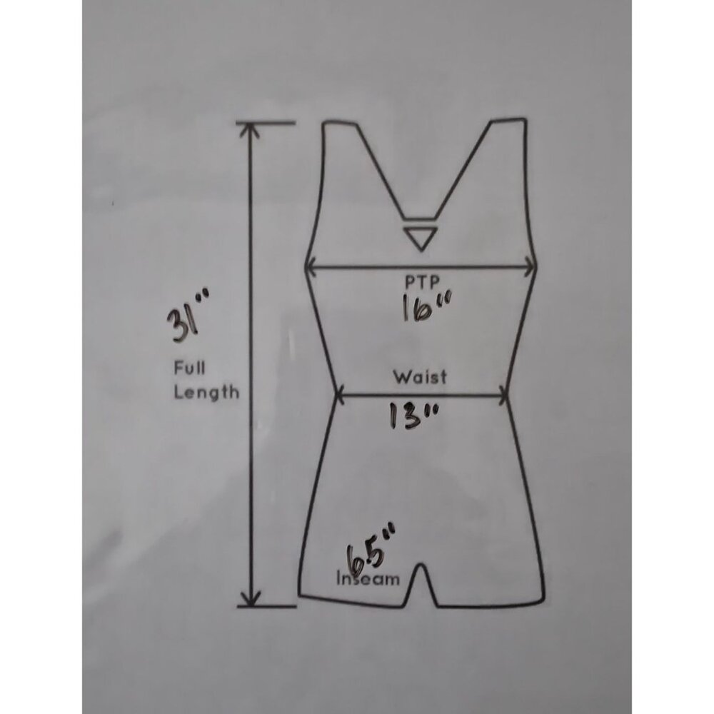 Lululemon Ribbed Contoured Chambray Yoga Athleisure Unitard Romper Women's Sz 8 - Picture 7 of 7